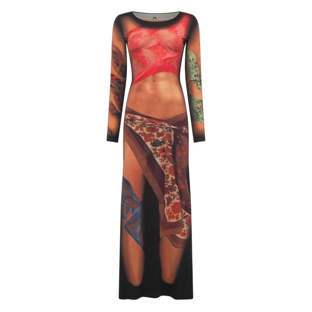 Robe maxi 'Draped Statue' pour Femmes