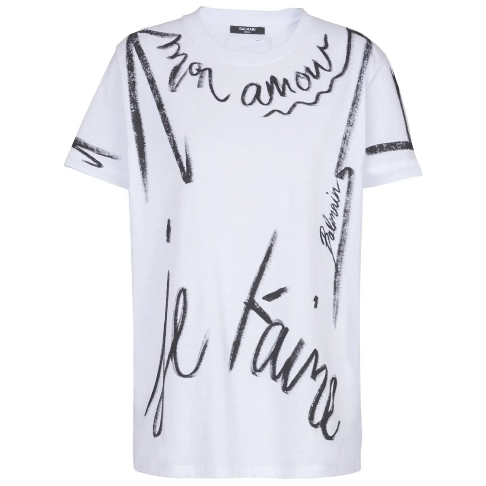 T-shirt 'Je T'Aime Print' pour Femmes