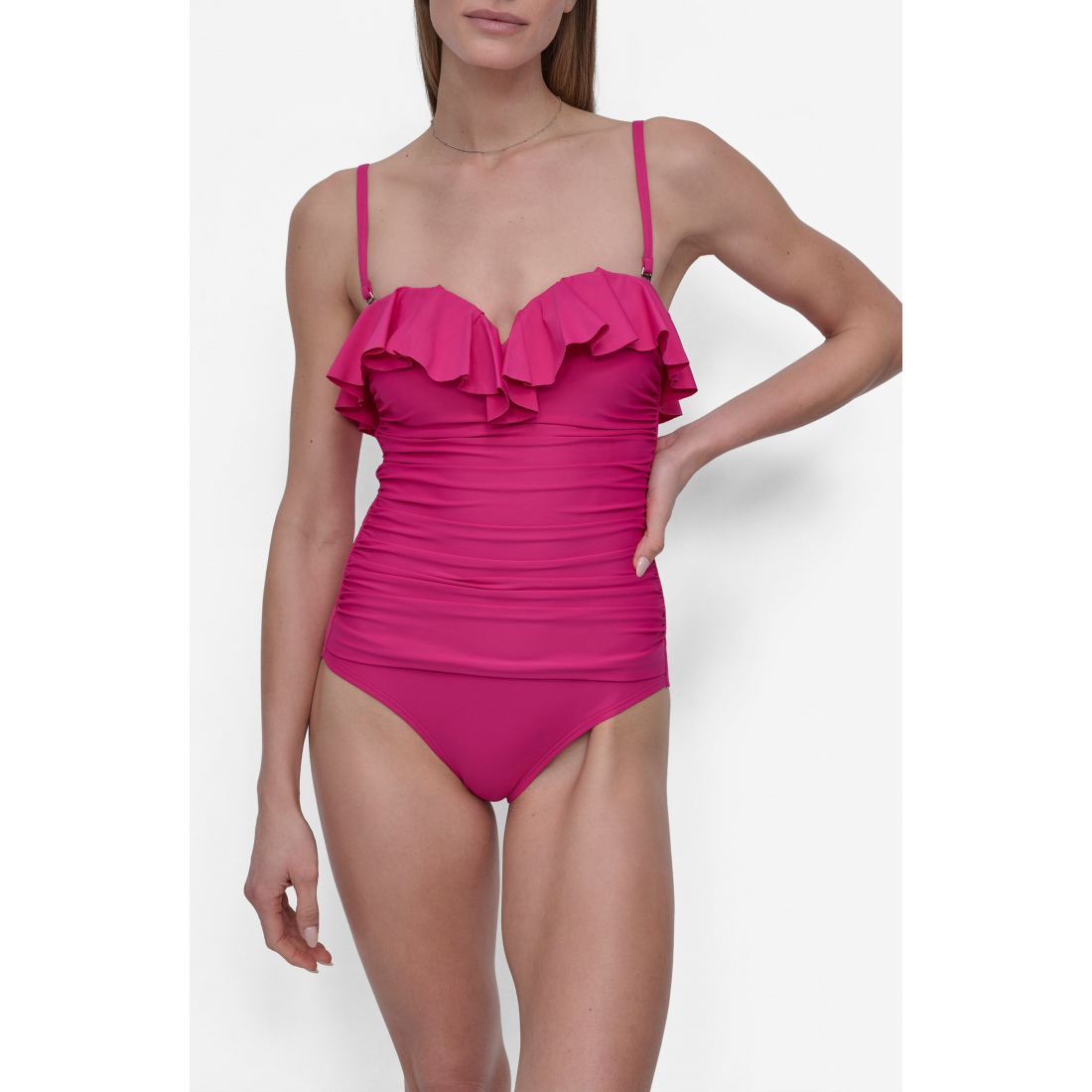 Maillot de bain 'Ruffled Bandeau One-Piece' pour Femmes