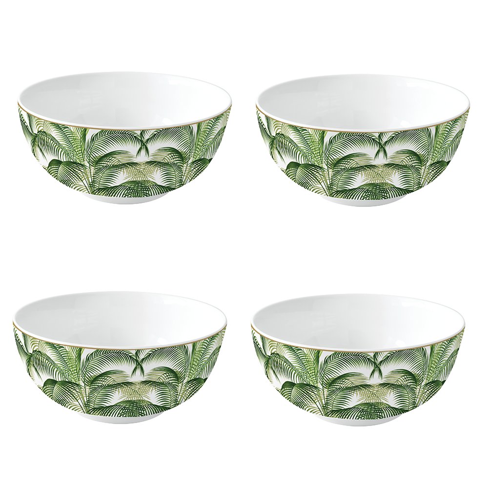 Set Of 4 Porcelain Bowls Ø 15 cm Ceylon