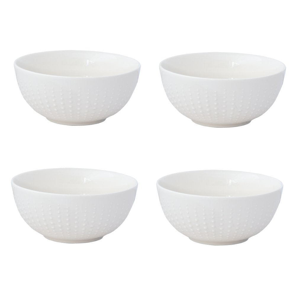 Set Mit 4 Schalen Ø16 cm Weiß Drops