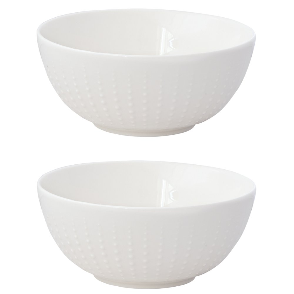 Lot De 2 Bols Drops Blancs Ø20 cm