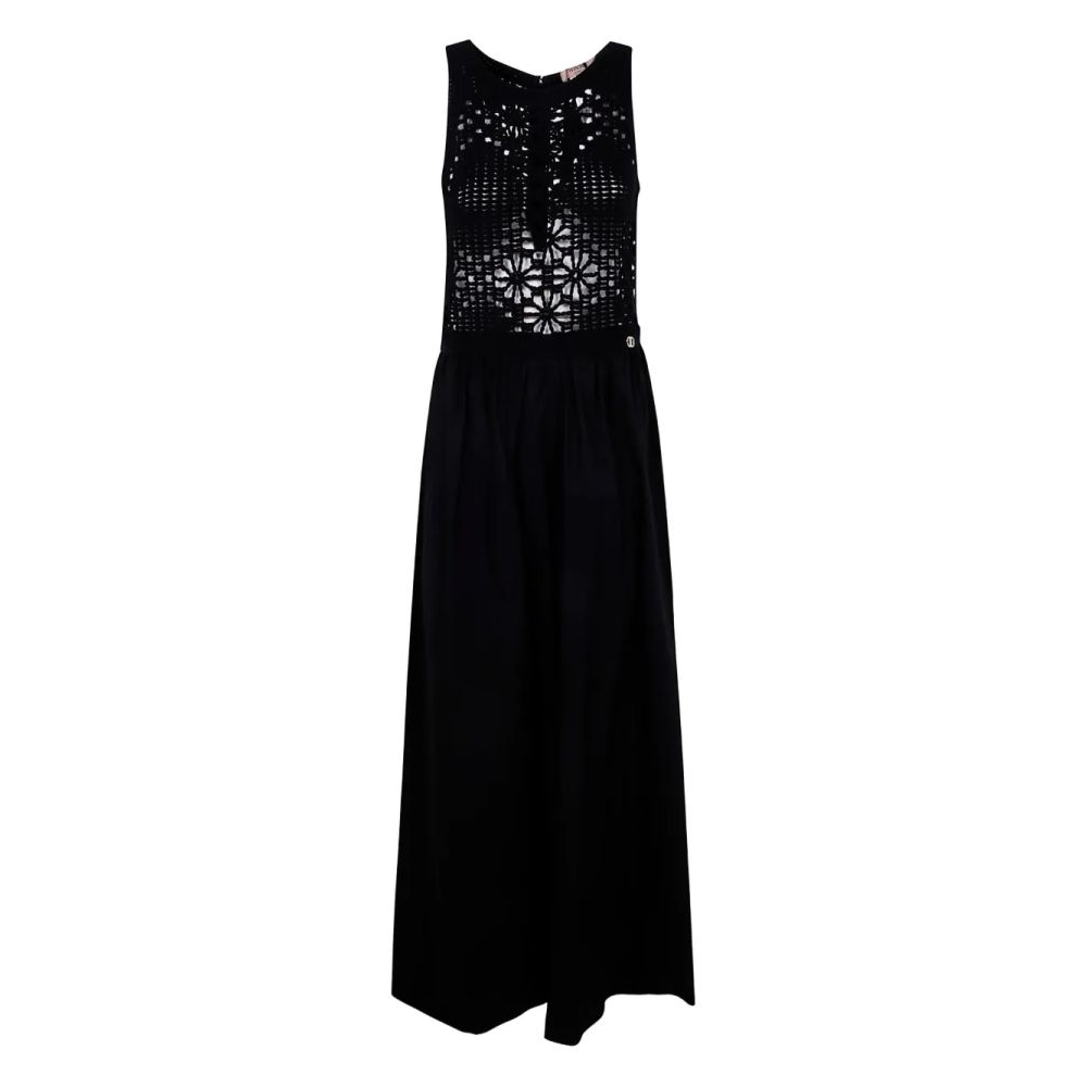 Women's 'Crochet-Panelled' Maxi Dress
