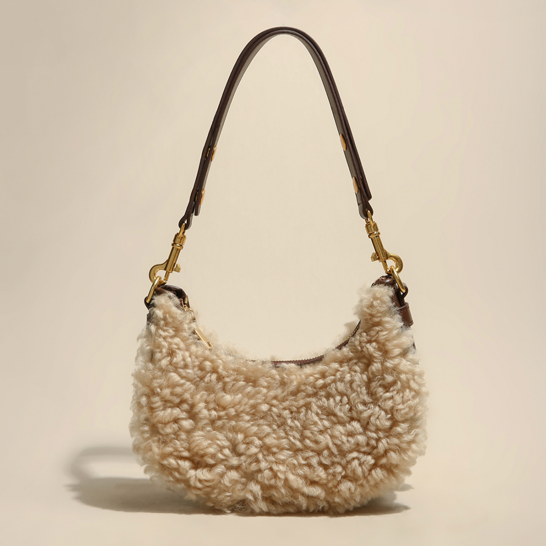 Women's 'Furry Mini Daily' Shoulder Bag