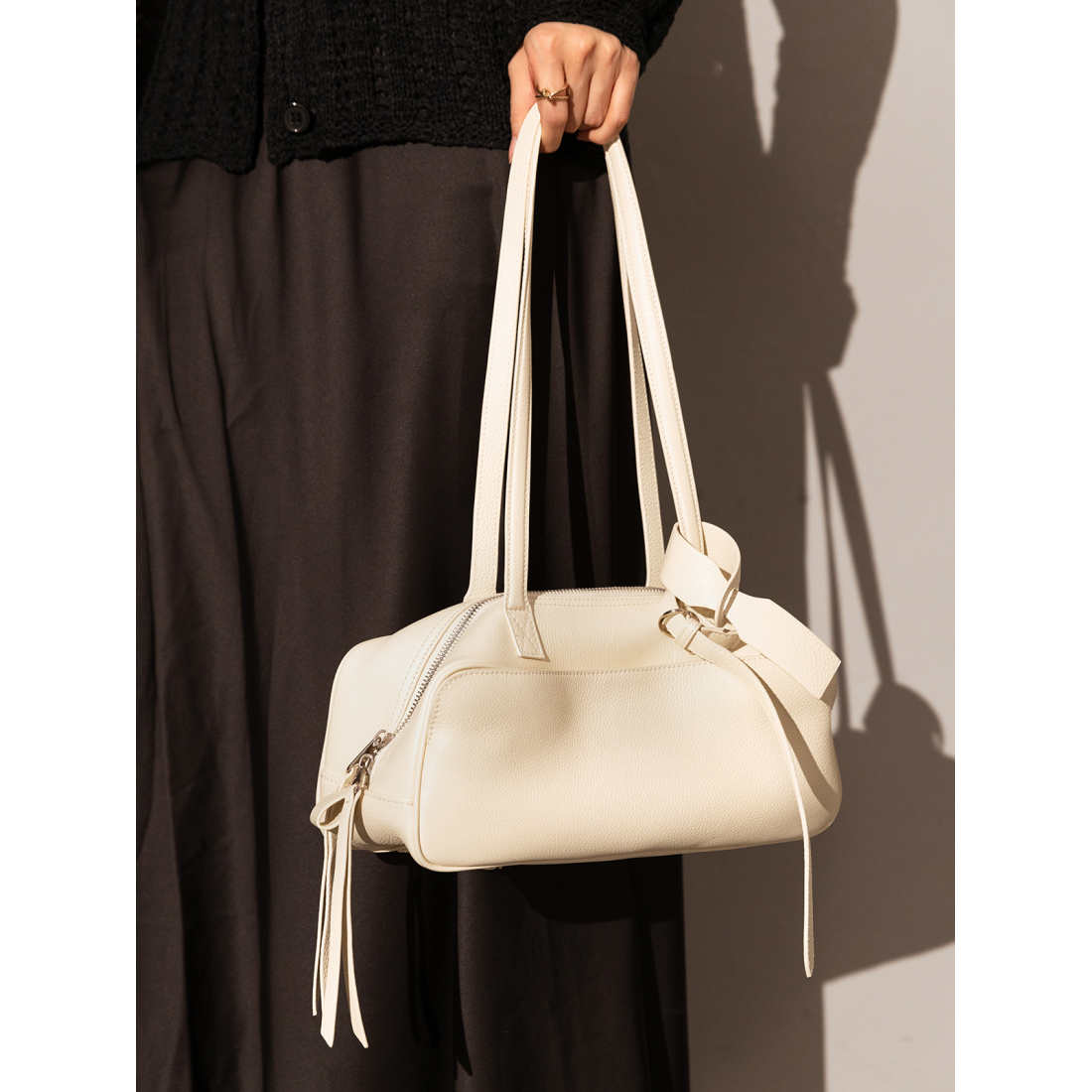 Women's 'Mini Rectangular Knot Strap' Shoulder Bag