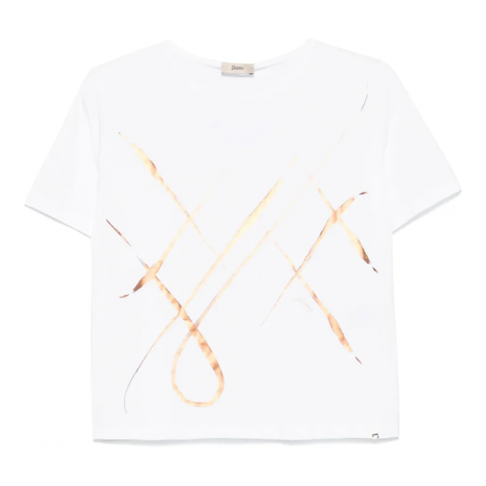 'Graphic-Print' T-Shirt für Damen