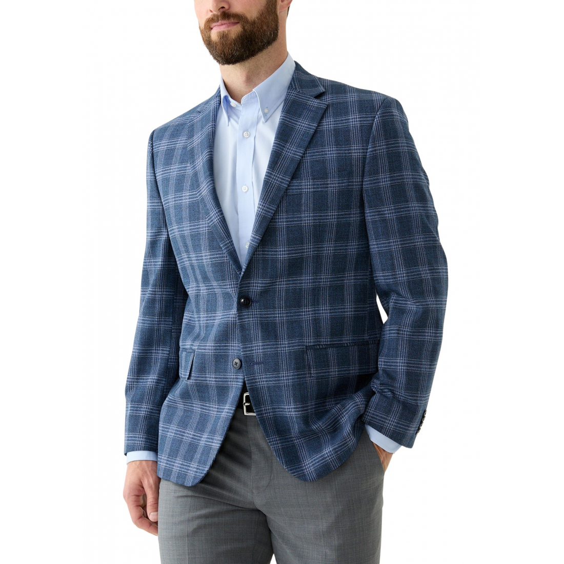 Blazer 'Single Breasted Classic Fit Plaid' pour Hommes