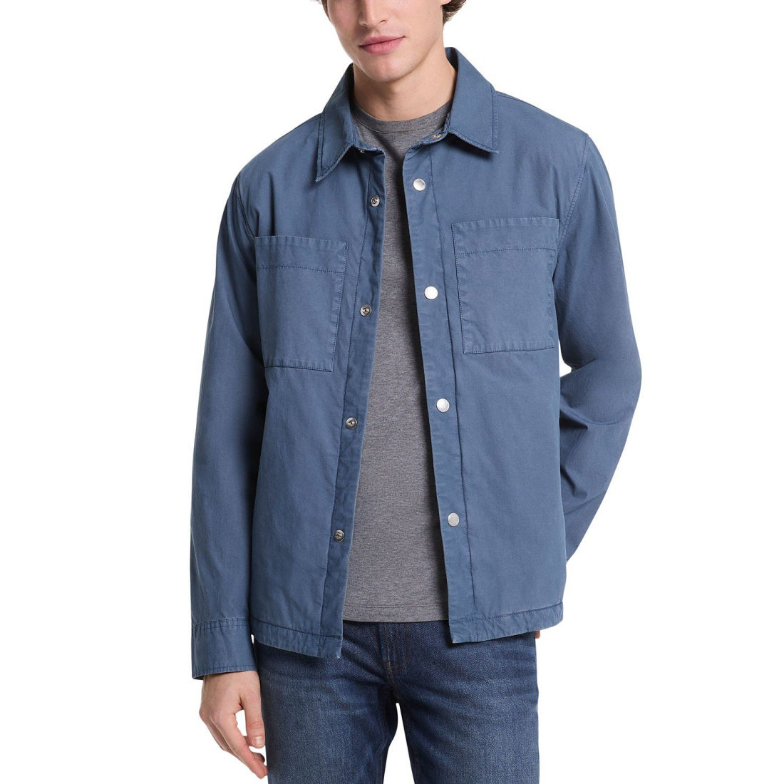 Surchemise 'Garment Dyed Long Sleeve Snap-Front' pour Hommes