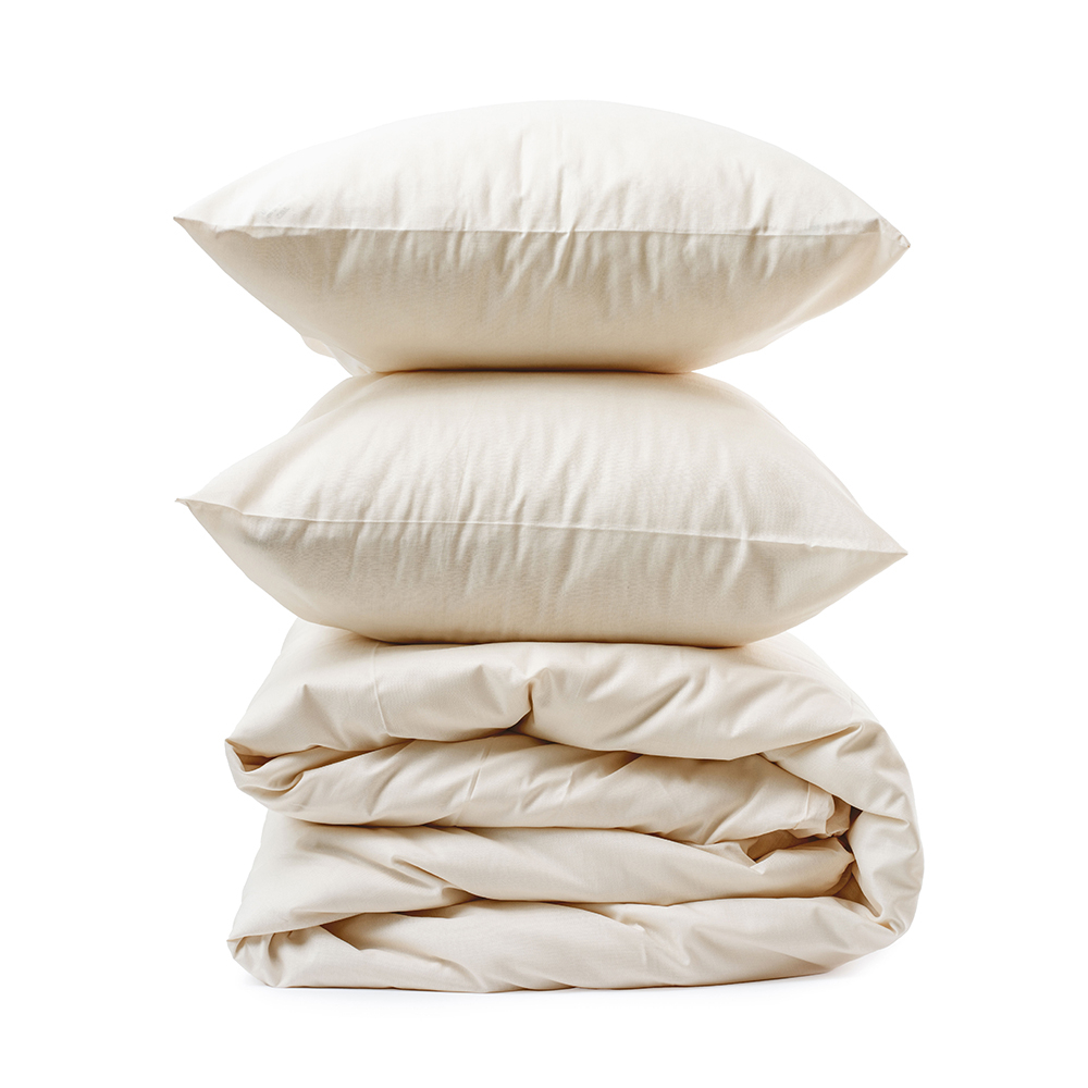 'Tinta Unita' Doppel Bettdeckenbezug-Set - 3 Stücke