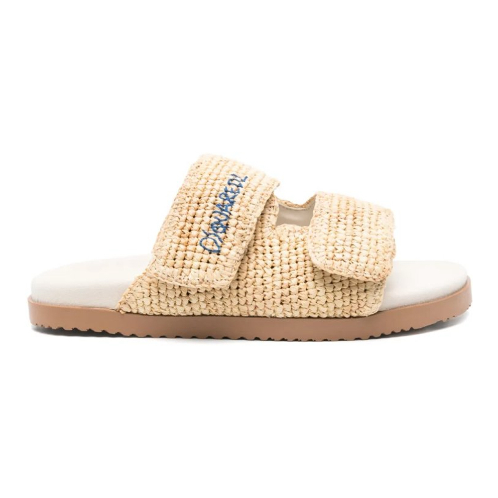 Men's 'Logo-Embroidered' Flat Sandals