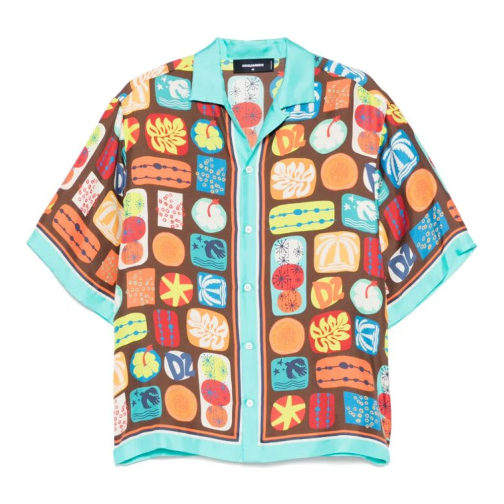 Chemise à manches courtes 'Printed' pour Hommes