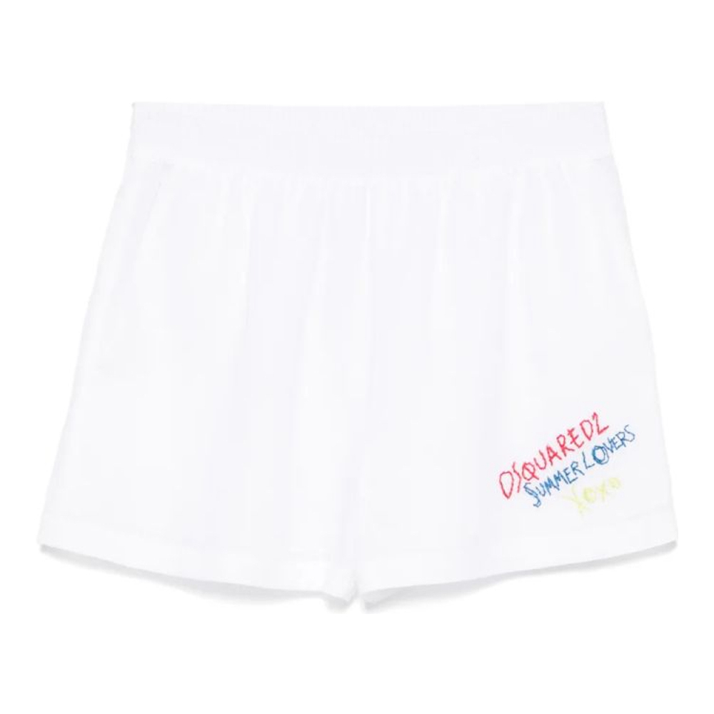 'Logo-Embroidered' Shorts für Damen