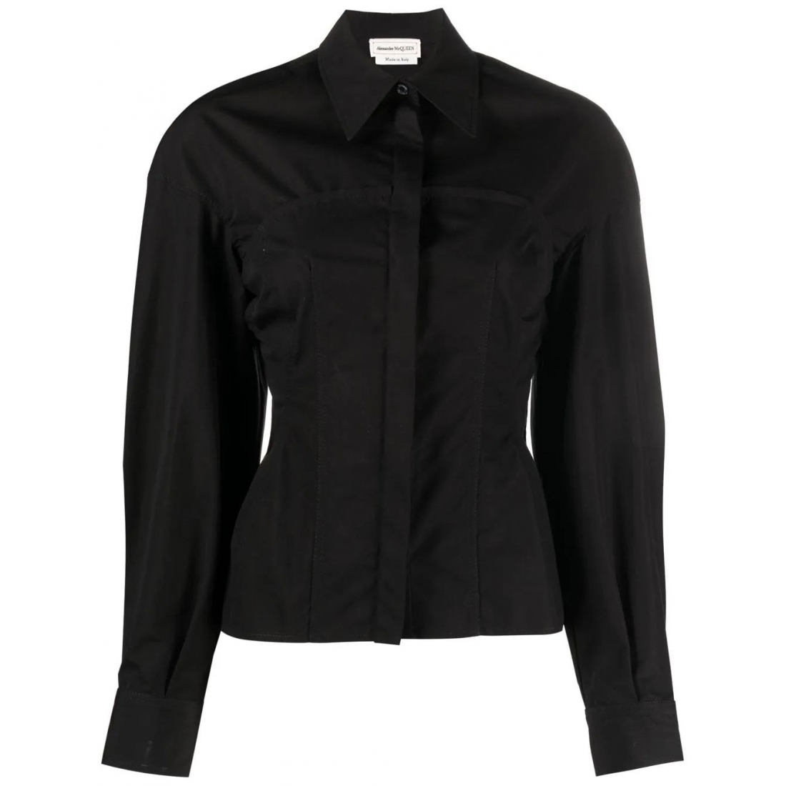 'Hourglass-Silhouette Buttoned' Hemd für Damen