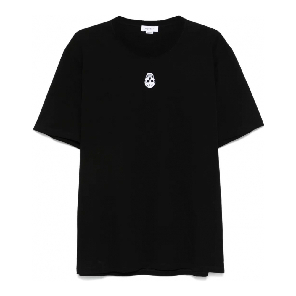 T-shirt 'Skull-Flocked' pour Hommes