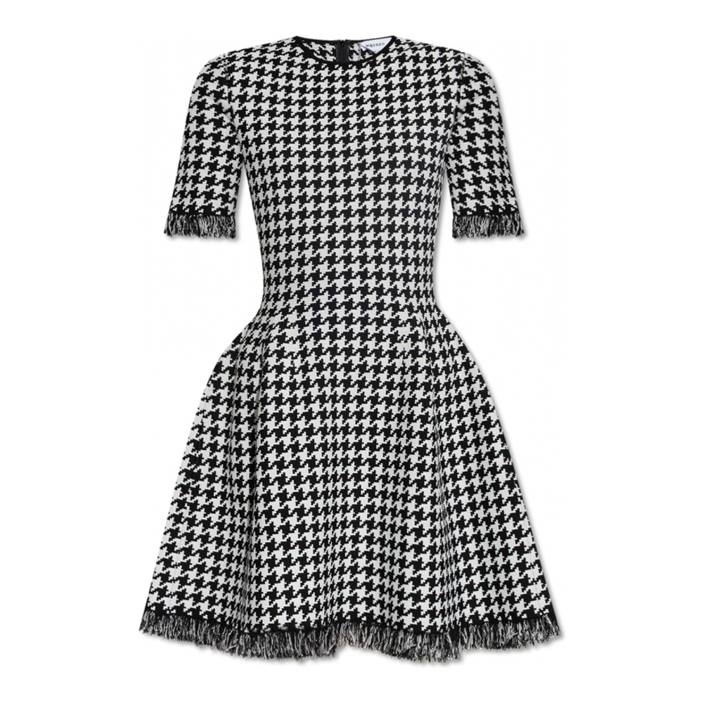 Robe Midi 'Houndstooth' pour Femmes