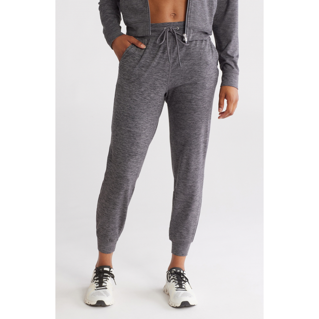 Jogging 'Space Dye High Waist Slim Joggers' pour Femmes