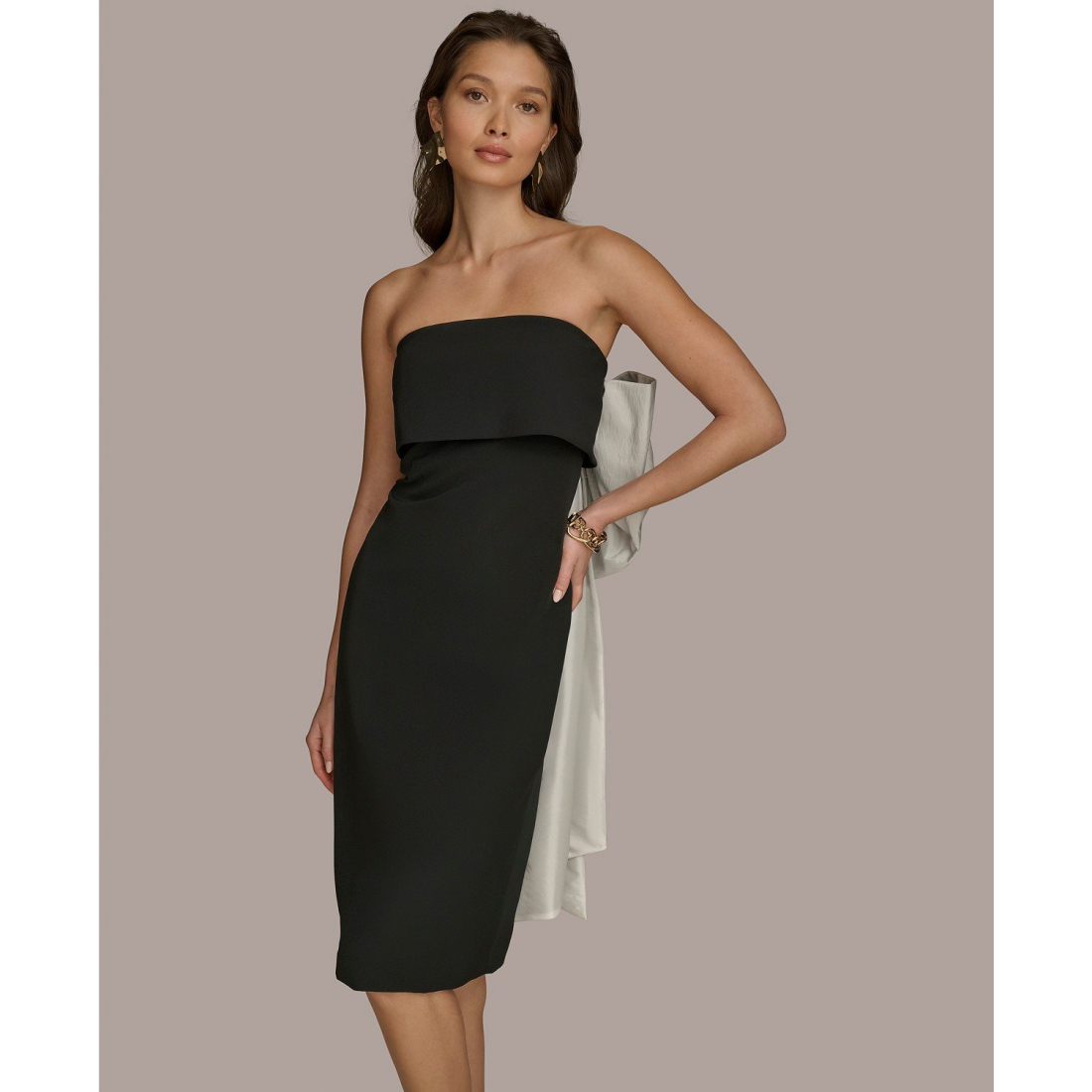 Robe sans manches 'Bow-Back Strapless' pour Femmes