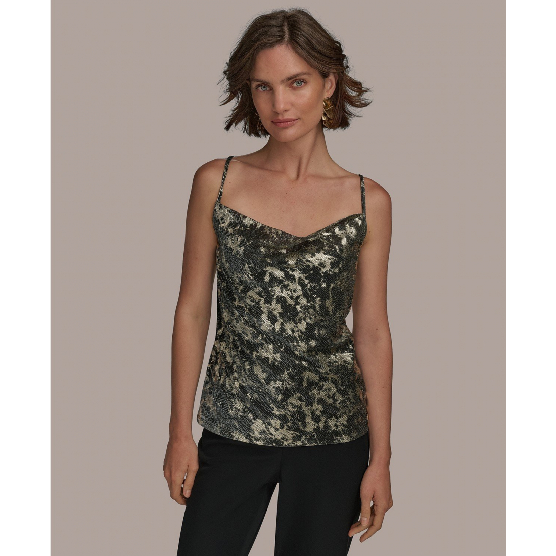 Haut sans manches 'Metallic Strappy' pour Femmes