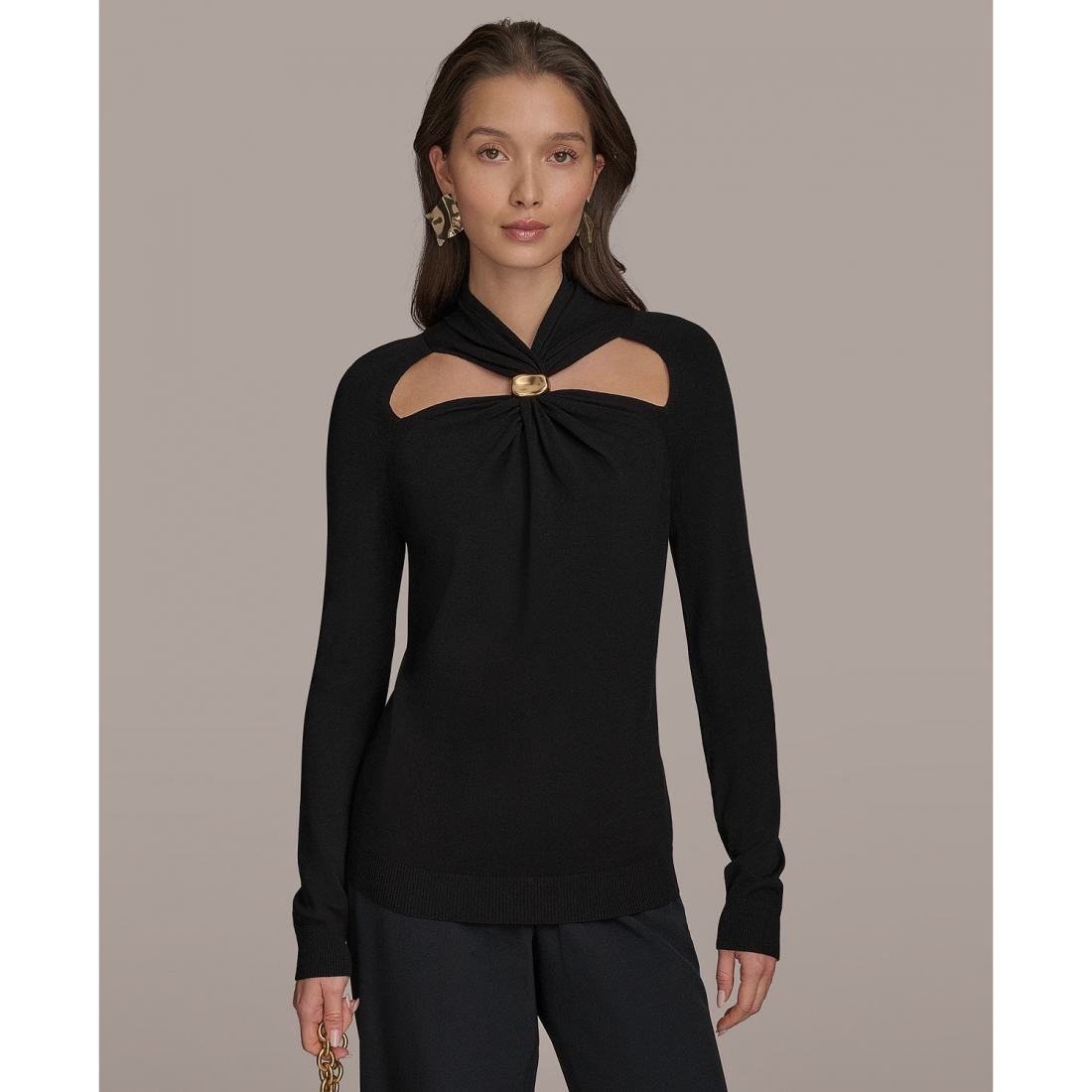 Pull 'Cutout Long-Sleeve' pour Femmes