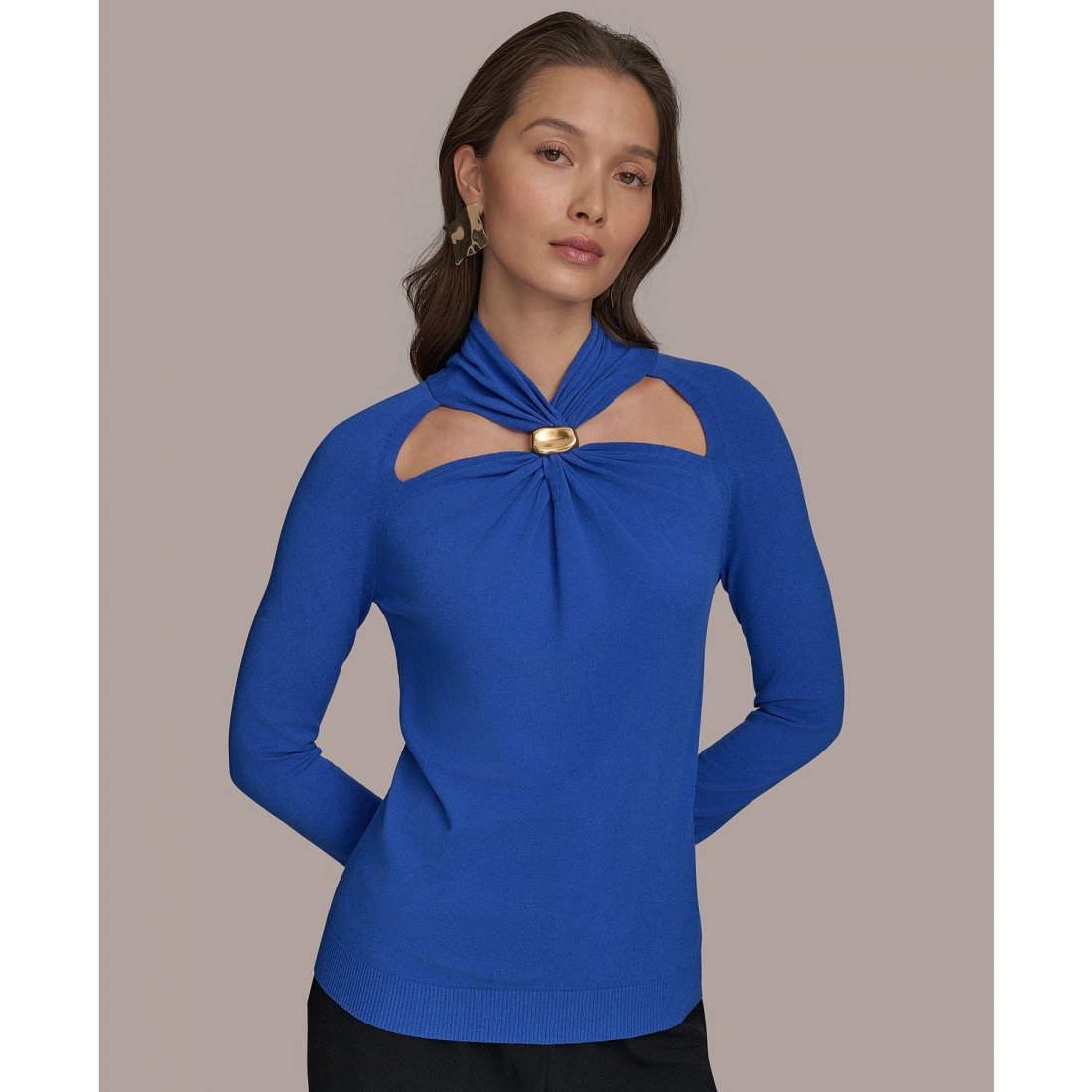 Pull 'Cutout Long-Sleeve' pour Femmes