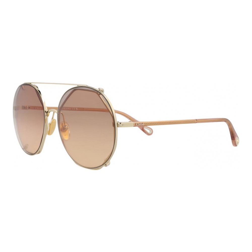 Women's '57mm Round Sunglasses'