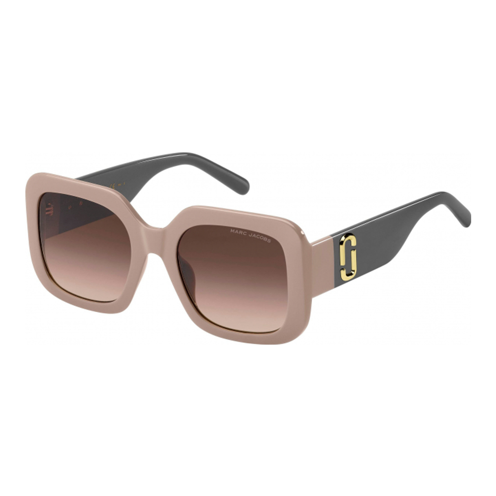Women's '53mm Gradient Polarized Square Sunglasses'