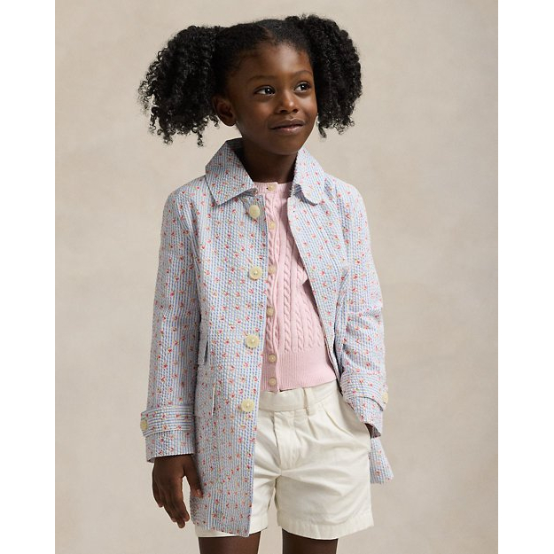 Trench 'Floral Seersucker' pour Bambins & petites filles