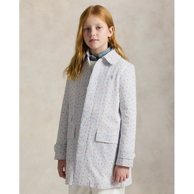 Trench 'Floral Seersucker' pour Grandes filles