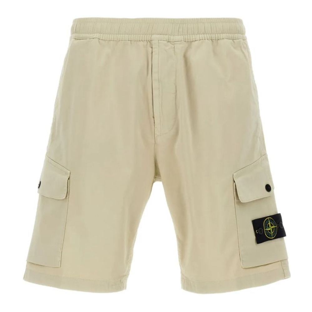 Men's 'Compass-Badge' Cargo Shorts