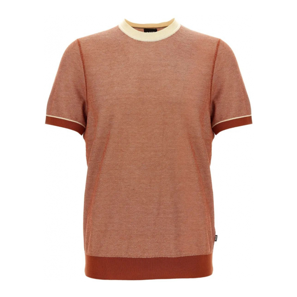 Top à manches courtes 'Textured Knit' pour Hommes