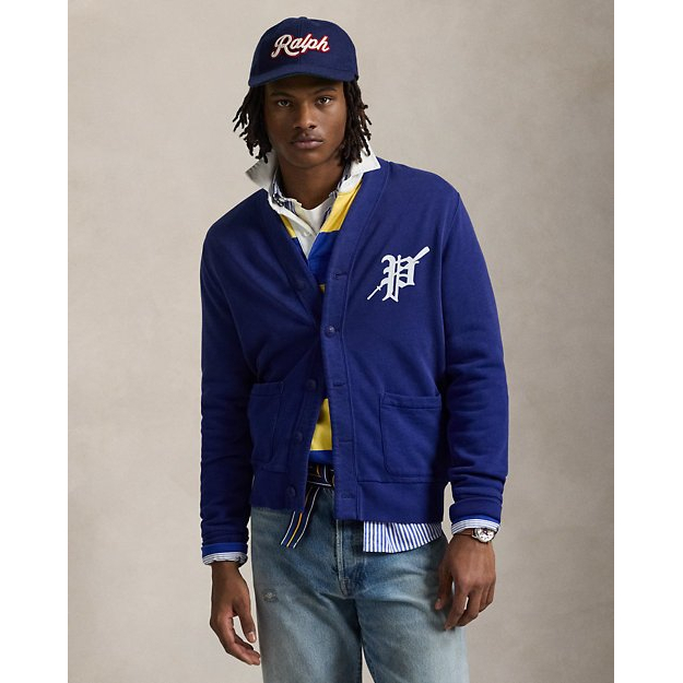 Men's 'Rowing-Patch Fleece Cardigan'