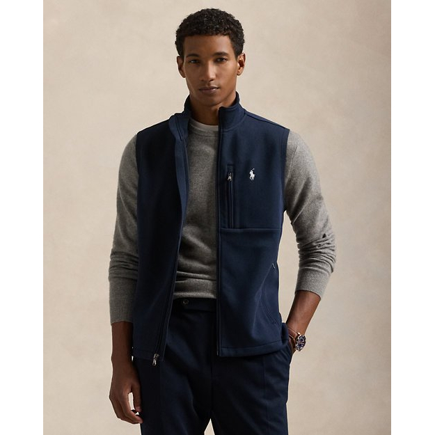 'Double-Knit Mockneck Vest' pour Hommes
