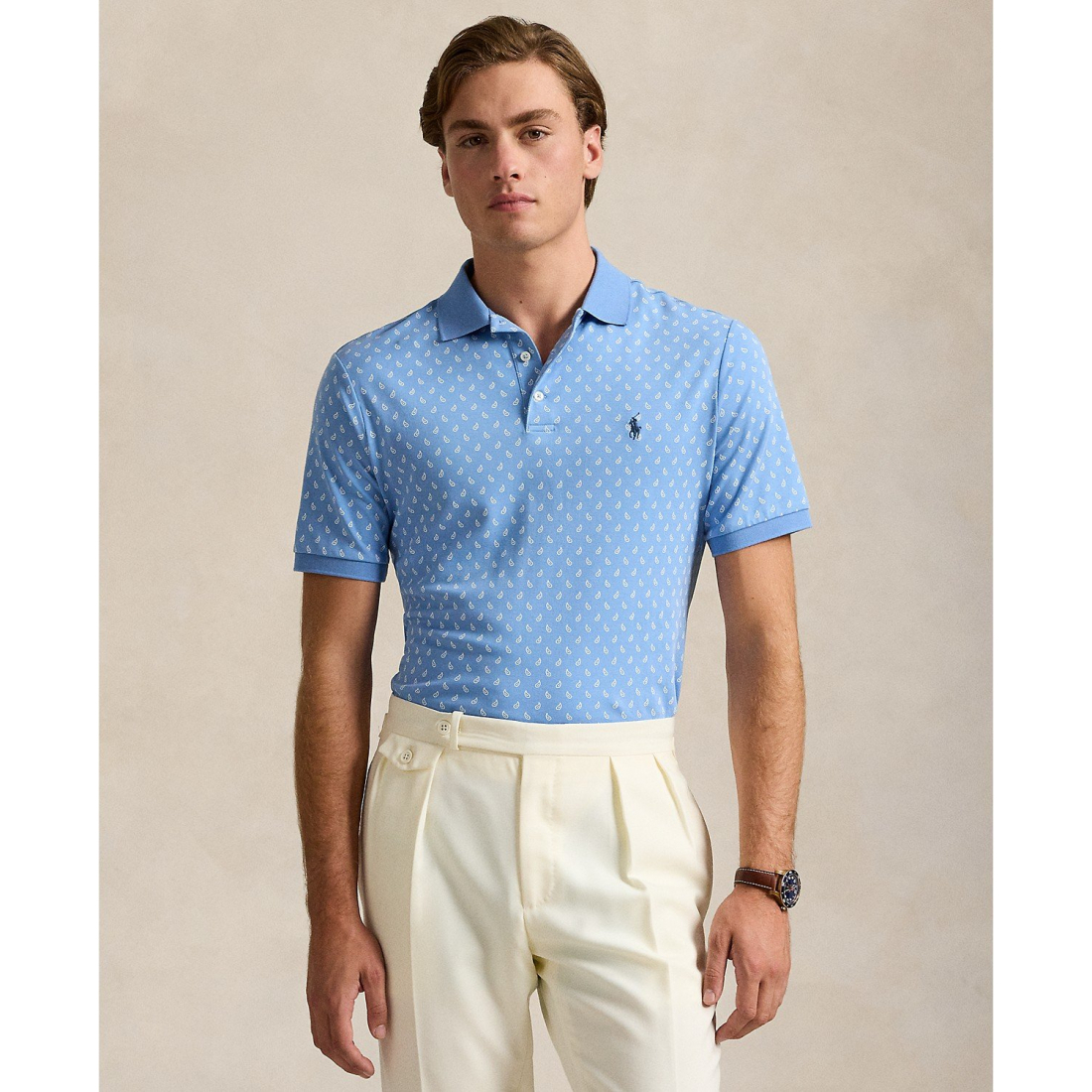 'Classic-Fit Soft Cotton Polo Shirt' pour Hommes