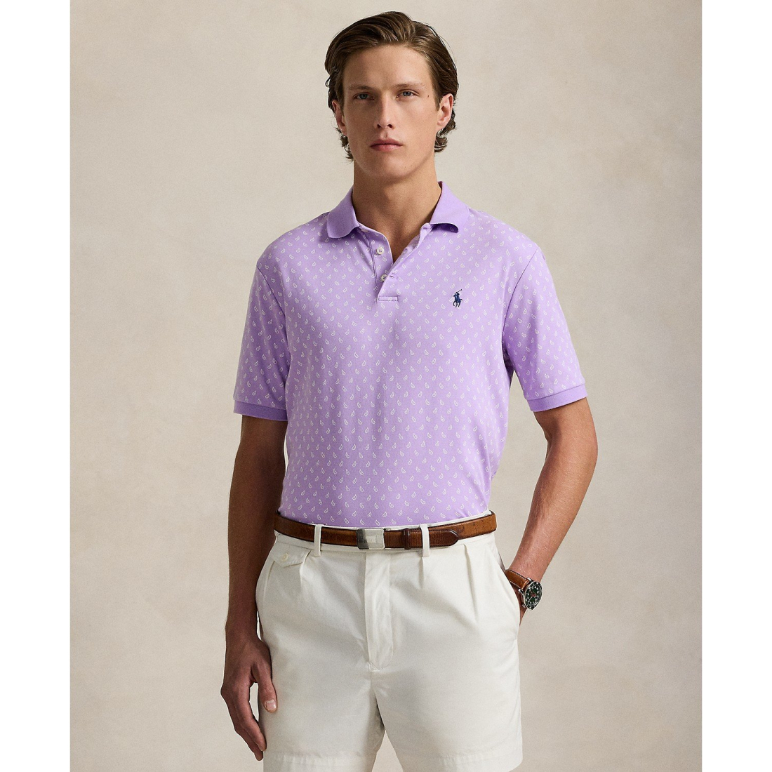 'Classic-Fit Soft Cotton Polo Shirt' pour Hommes