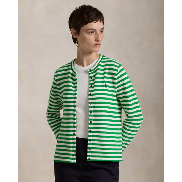 Women's 'Striped French Terry Cardigan'