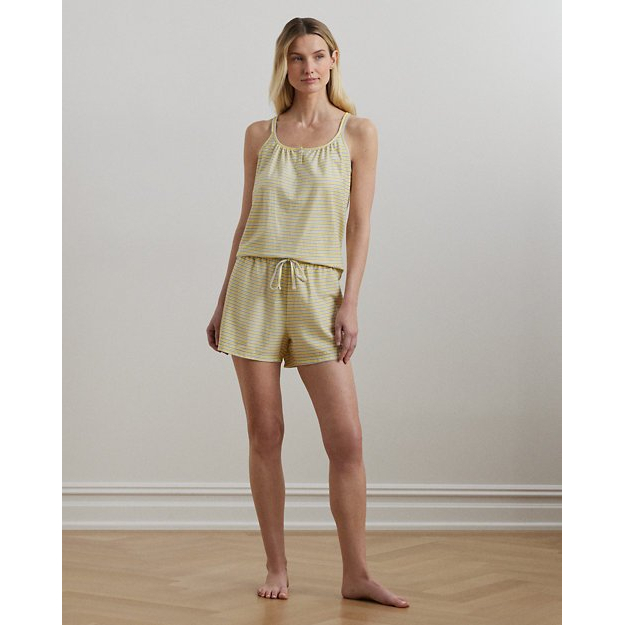 Women's 'Striped Jersey Double-Strap Boxer PJ Set'