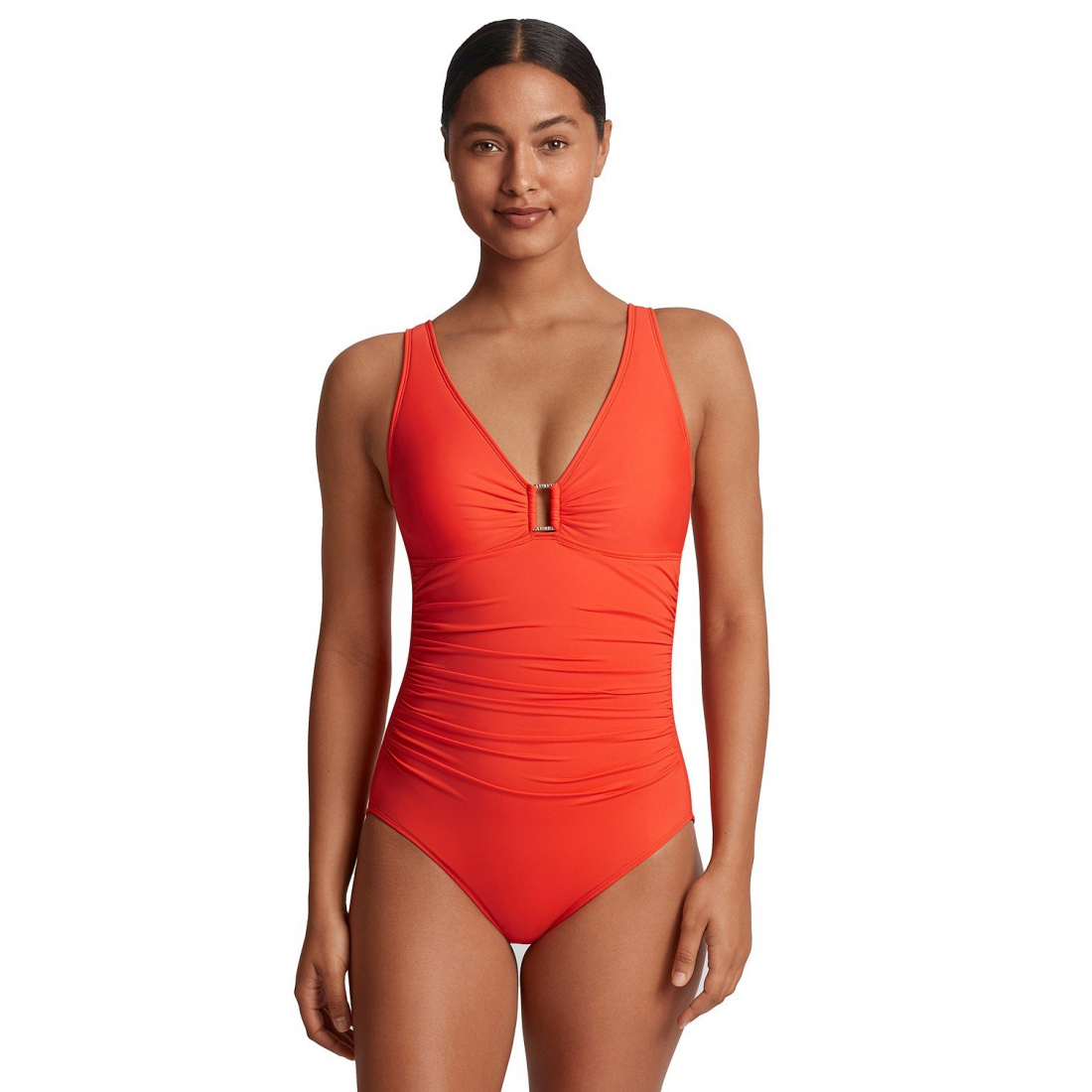 'Ralph Lauren Ring Over The Shoulder Tummy Control One Piece Swim' pour Femmes
