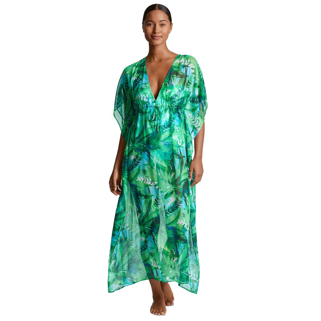 'Printed Caftan Swim Cover-Up' pour Femmes
