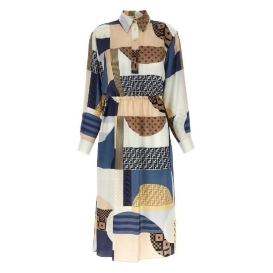 Robe maxi 'Patchwork Print' pour Femmes