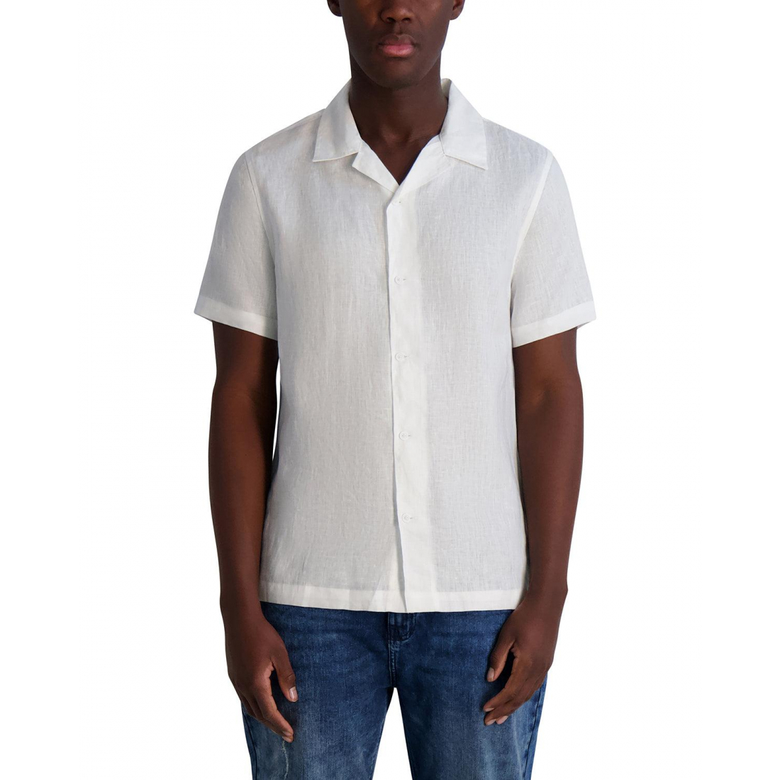 Chemise à manches courtes 'Camp Collar' pour Hommes