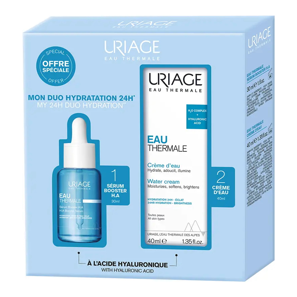 Sérum Booster Eau Thermale à 1,5% d'Acide Hyaluronique Pur et Naturel - 2 Pièces