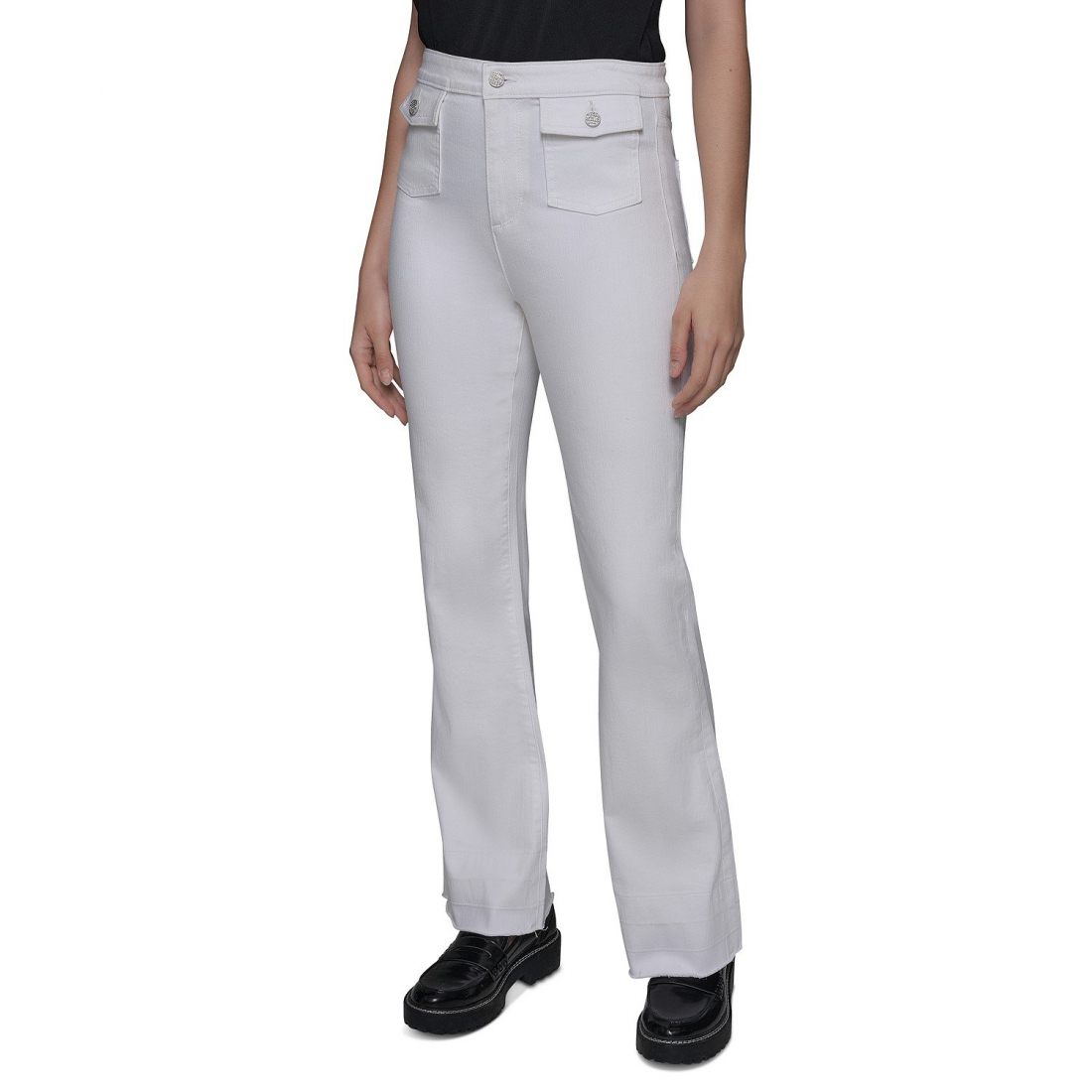 Jeans 'Patch Pocket Flare-Leg' pour Femmes