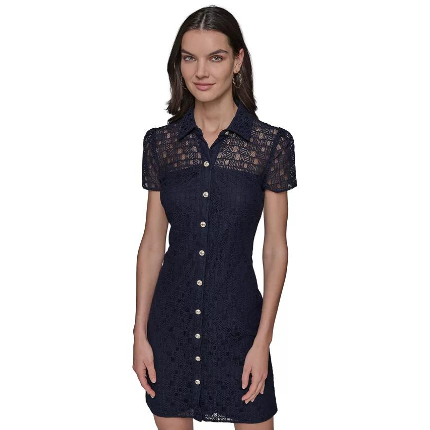 Robe chemise 'Graphic Lace' pour Femmes