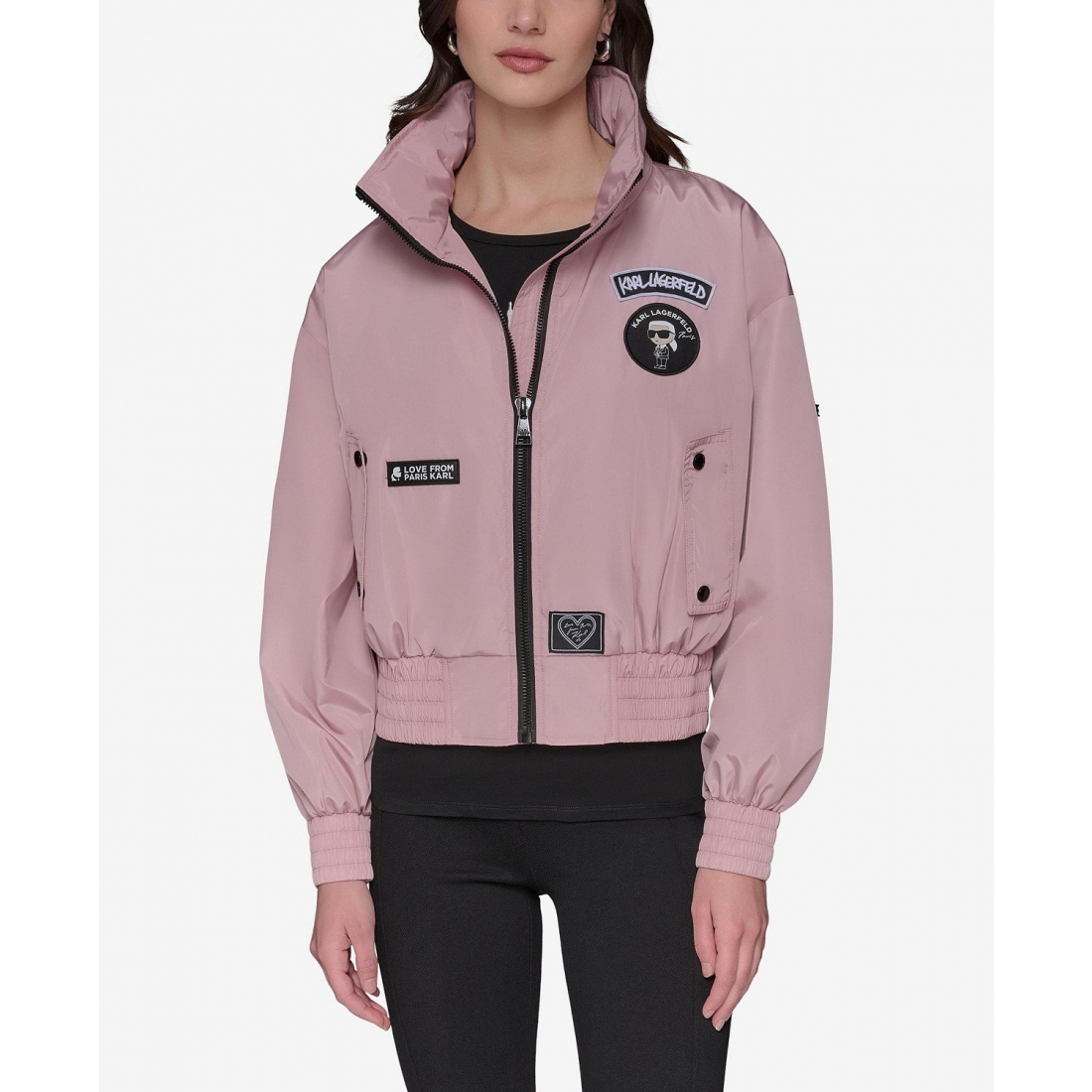 Blouson bomber 'Logo Collar' pour Femmes