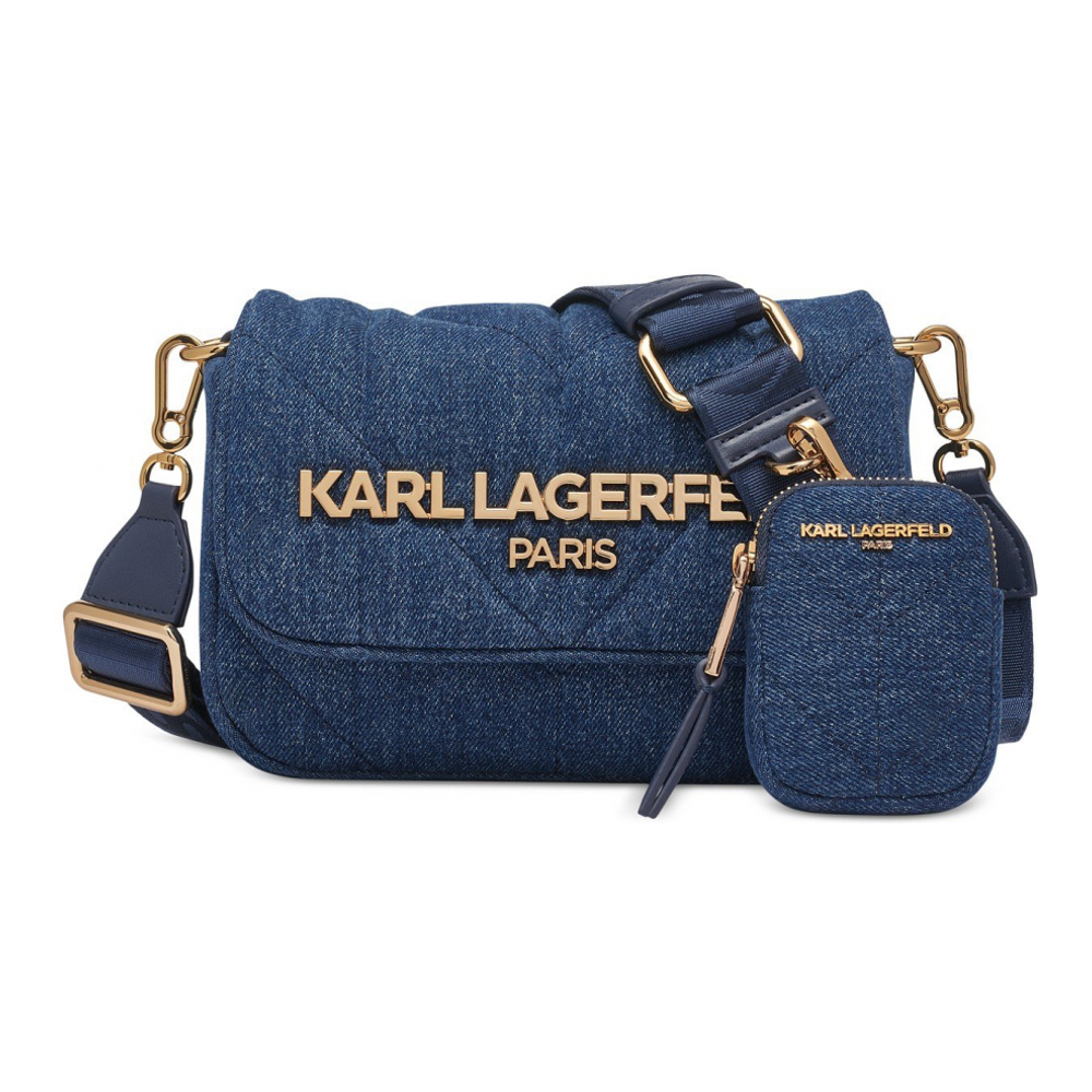Women's 'Voyage Quilted Denim' Crossbody Bag