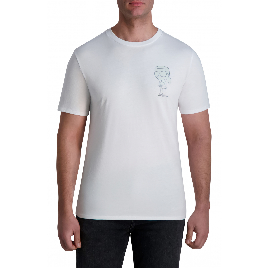 T-shirt 'Pixelated Karl Graphic' pour Hommes
