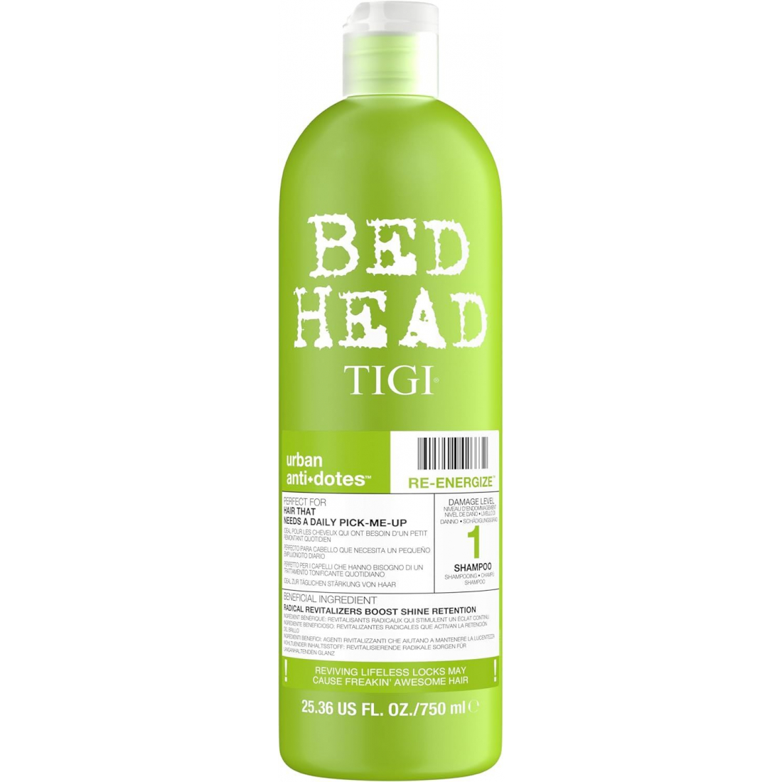 Shampoing 'Bed Head Re-Energize' - 750 ml