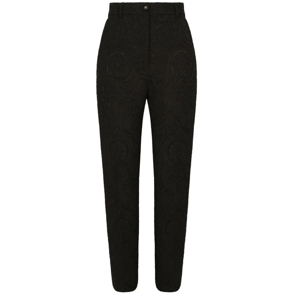 Pantalon 'High-Waisted Jacquard' pour Femmes