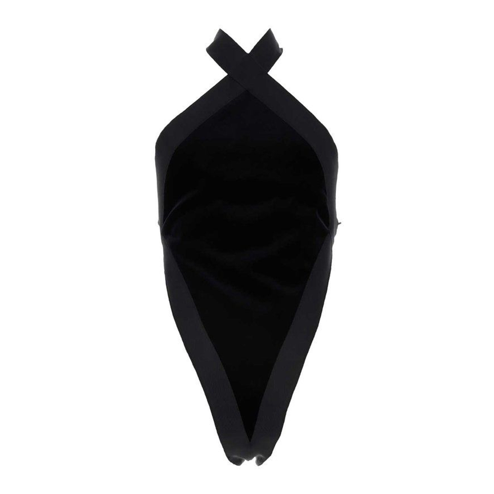 'Sleeveless Velvet' Bodysuit für Damen