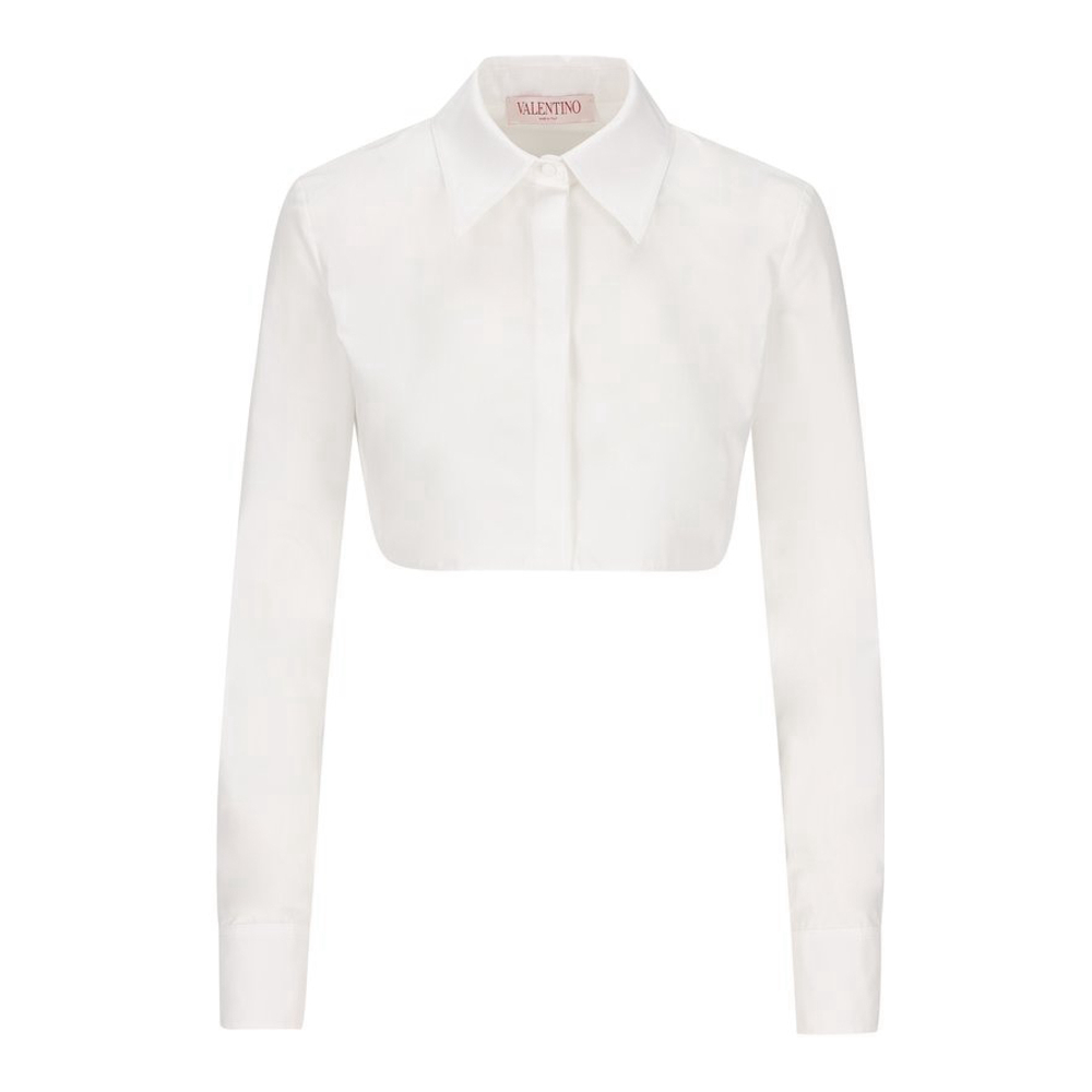 Chemise 'Cropped Buttoned' pour Femmes